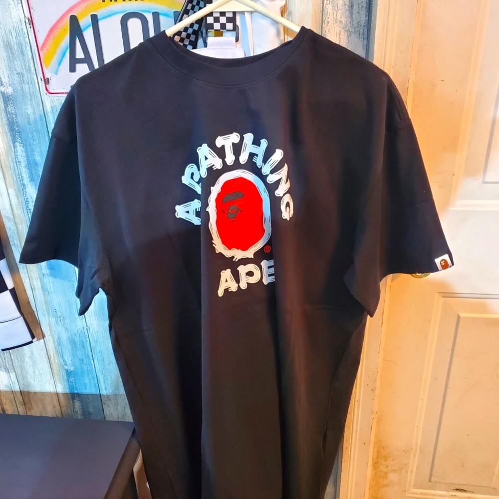 A Bathing Ape Black Graphic T-Shirt